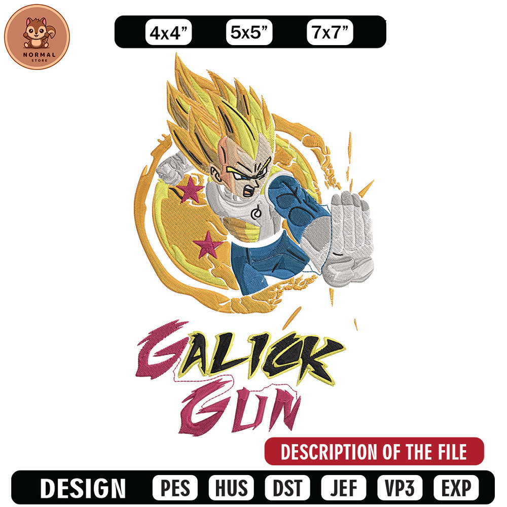 Galick gun Embroidery Design, Dragonball Embroidery, Embroidery File, Anime Embroidery, Anime shirt, Digital download.jpg