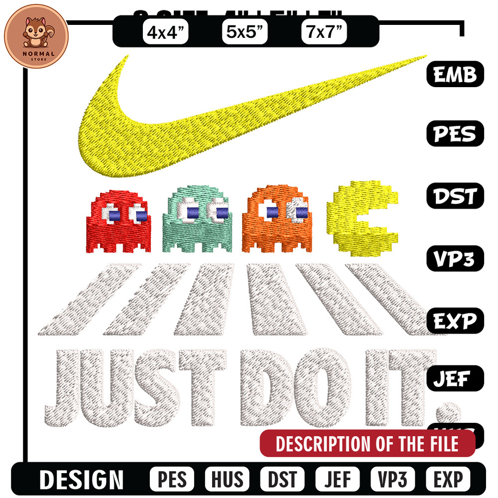 Game Nike Embroidery design, Game Embroidery, Nike design, Embroidery file, cartoon shirt, Instant download..jpg