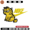 Garfield Nike Embroidery design, cartoon Embroidery, Nike design, Embroidery file, cartoon shirt, Instant download..jpg