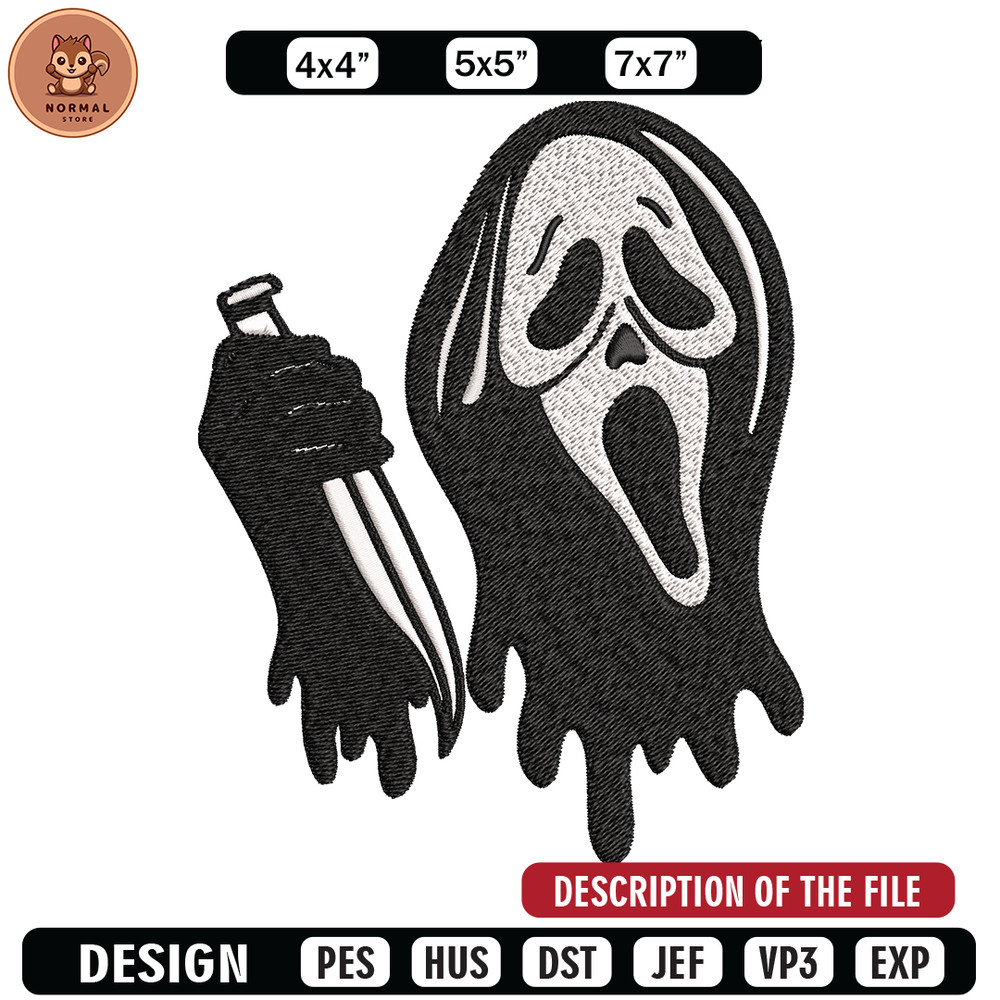 Ghost face knife Embroidery design, Horror Embroidery, Embroidery File, logo design, logo shirt, Digital download..jpg