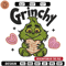 Grinchy cute Embroidery Design, Grinch Embroidery, Embroidery File, Chrismas Embroidery, Anime shirt,Digital download.jpg