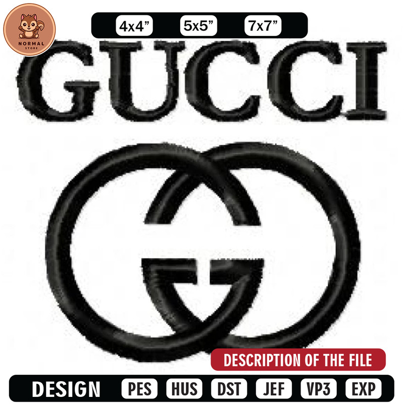 Gucci logo embroidery design, Brand design, Embroidered shirt, Brand shirt, Brand Embroidery, digital download.jpg