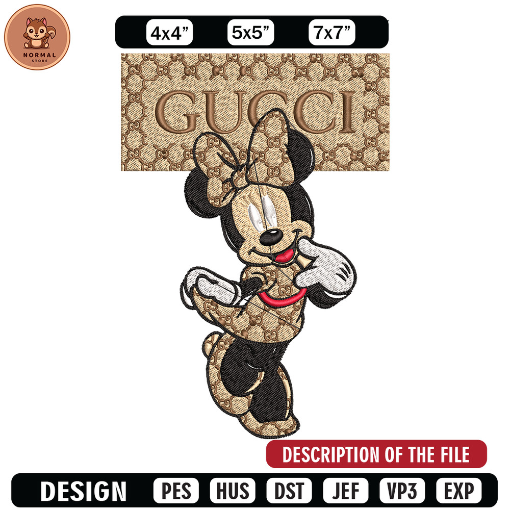 Gucci Minnie Embroidery design, Gucci Minnie Embroidery, Disney design, Embroidery File, cartoon shirt, Digital download.jpg