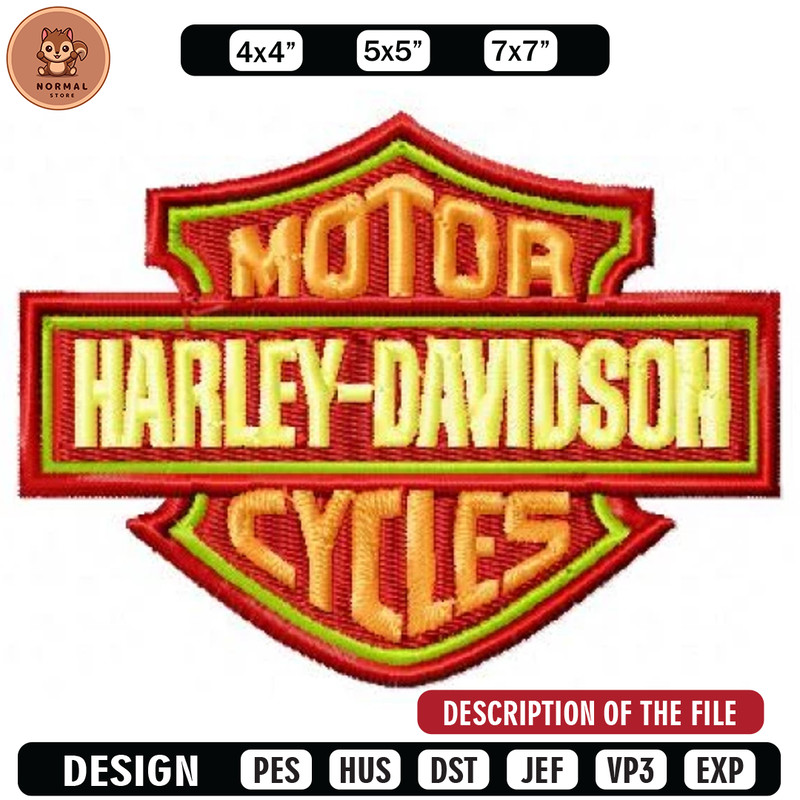 Harley davidson embroidery design, Embroidery design, Sale design, Embroidered shirt, Logo Embroidered, digital download.jpg