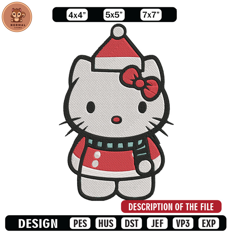 Hello kitty chrismas Embroidery Design, Kitty Embroidery,Embroidery File,Anime Embroidery, Anime shirt,Digital download.jpg