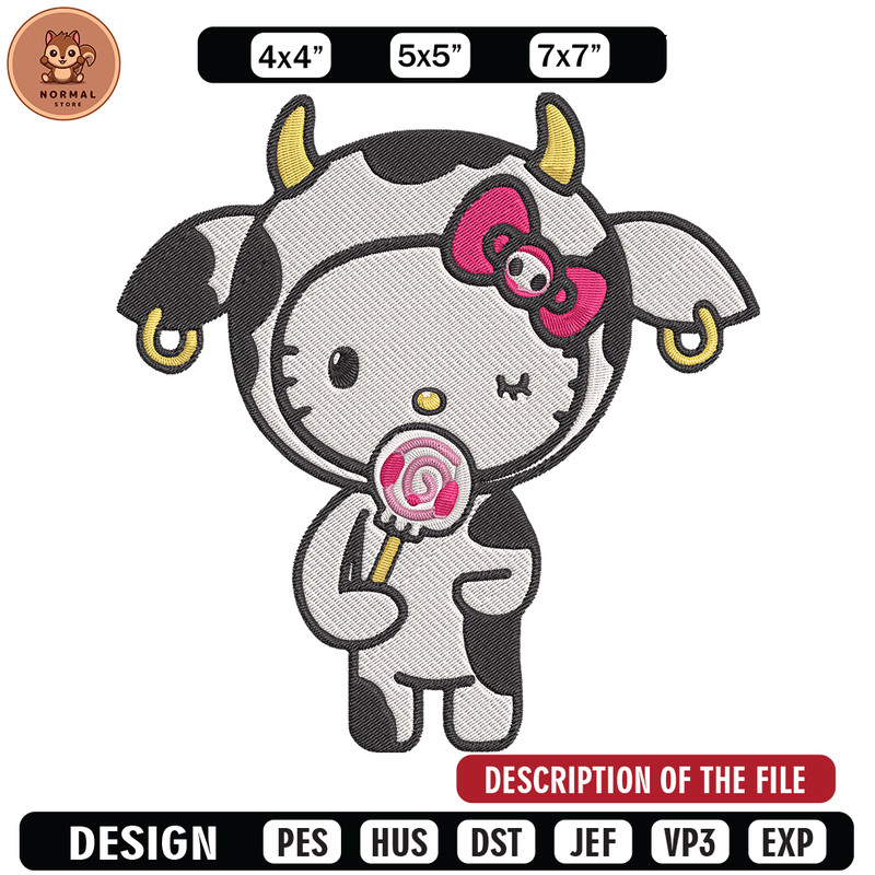 Hello kitty cow Embroidery Design, Hello kitty Embroidery, Embroidery File,Anime Embroidery,Anime shirt,Digital download.jpg