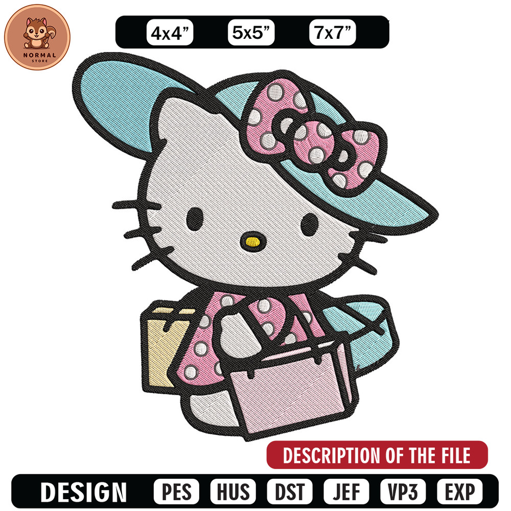 Hello kitty shopping Embroidery Design, Hello kitty Embroidery, Embroidery File, Anime Embroidery, Digital download.jpg