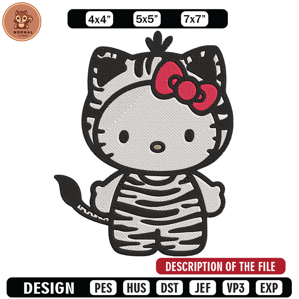 Hello Kitty sticker Embroidery Design, Hello kitty Embroidery, Embroidery File, Anime Embroidery, Digital download.jpg