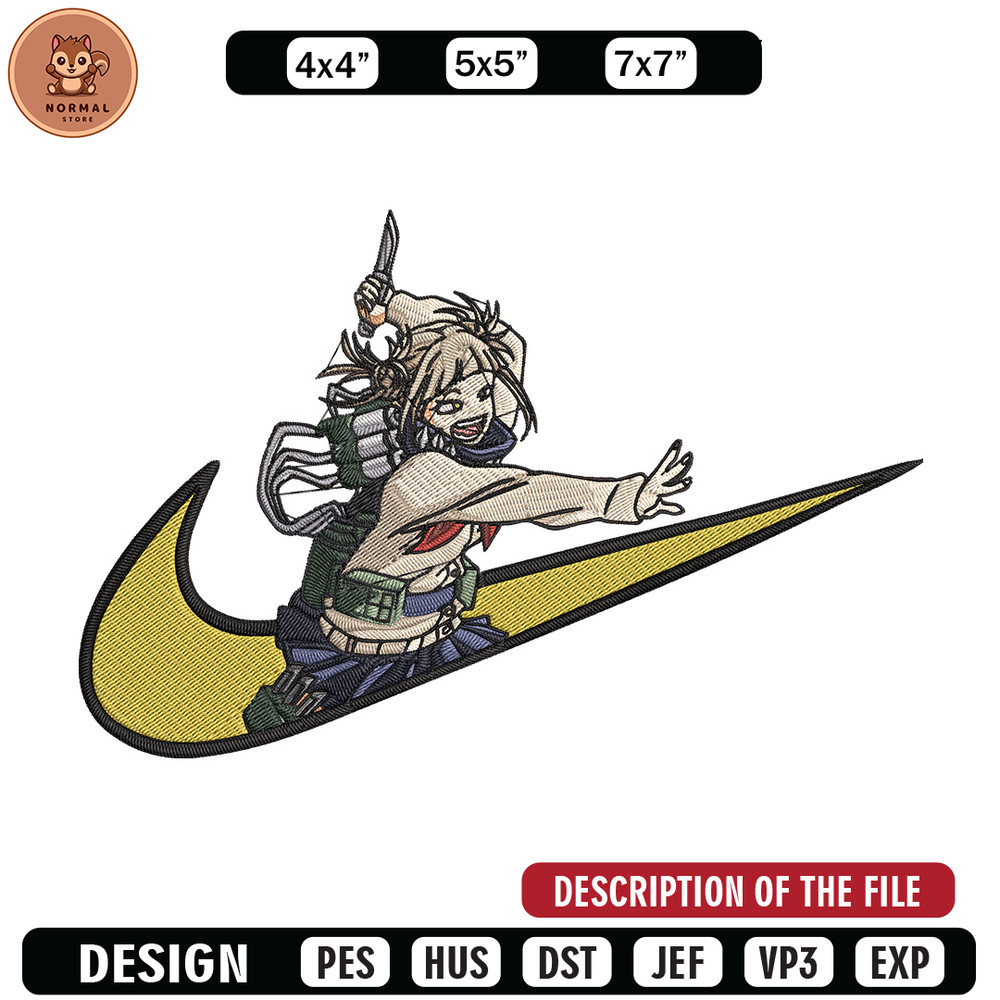 Himiko toga x nike Embroidery Design, Mha Embroidery, Embroidery File, Nike Embroidery, Anime shirt, Digital download.jpg