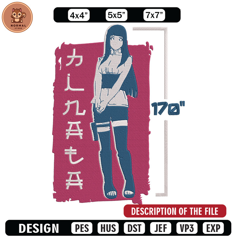 Hinata poster Embroidery Design, Naruto Embroidery, Embroidery File, Anime Embroidery,Anime shirt, Digital download.jpg