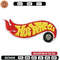 Hot whels logo embroidery design, Embroidered shirt, Car Embroidery, Car design, Logo design, digital download.jpg