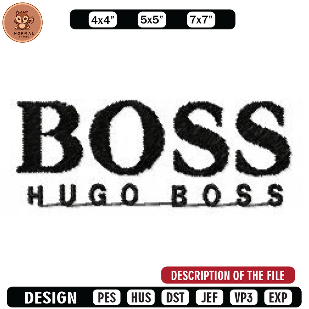 Hugo boss logo embroidery design, Brand design, Embroidered shirt, Brand shirt, Brand Embroidery, digital download.jpg