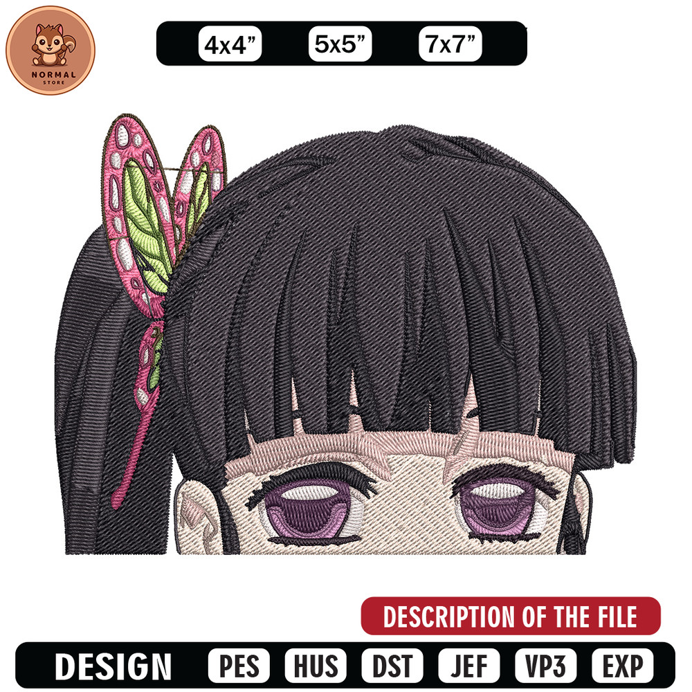 Kanao Peeker Embroidery Design, Demon slayer Embroidery, Embroidery File, Anime Embroidery, Digital download.jpg
