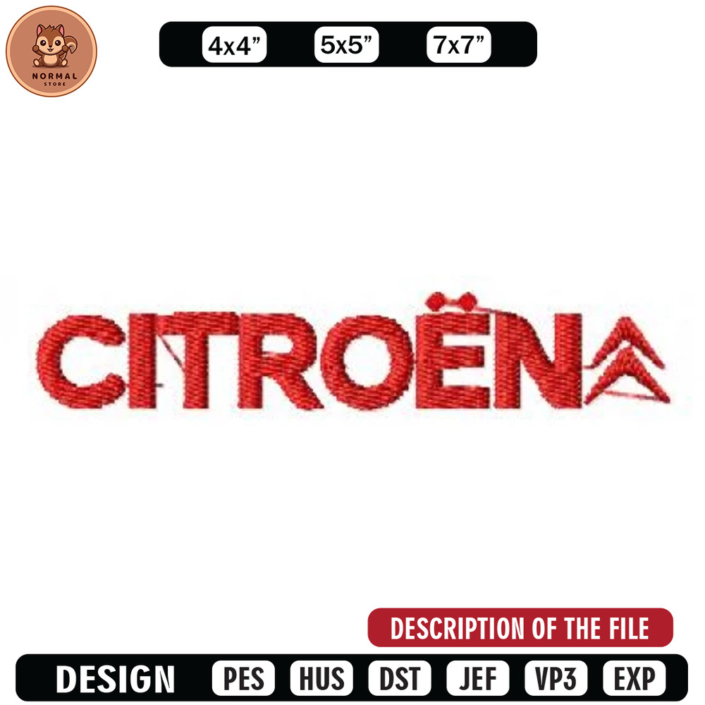 Log citroen car embroidery design, Embroidered shirt, Car Embroidery, Car design, Logo design, digital download.jpg