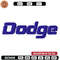 Log dodge text embroidery design, Embroidered shirt, Car Embroidery, Car design, Logo design, digital download.jpg