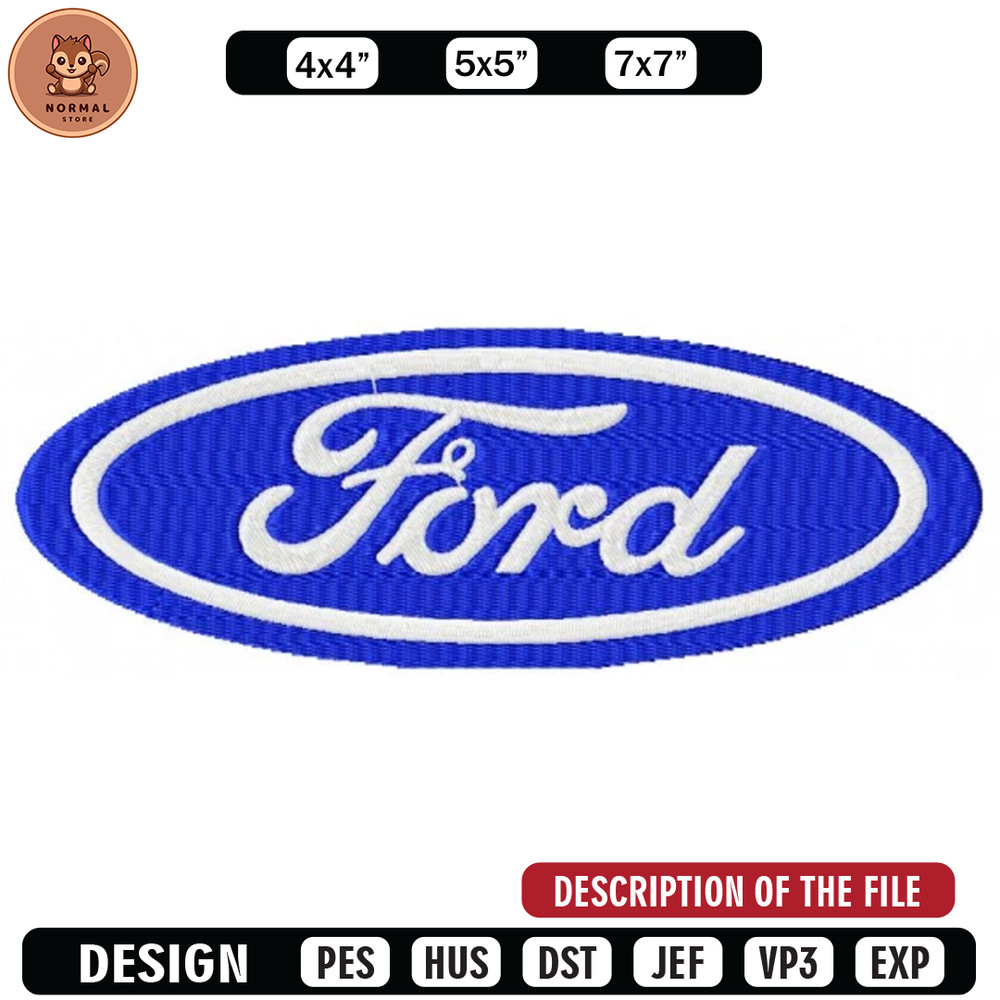 Log ford car embroidery design, Embroidered shirt, Car Embroidery, Car design, Logo design, digital download.jpg