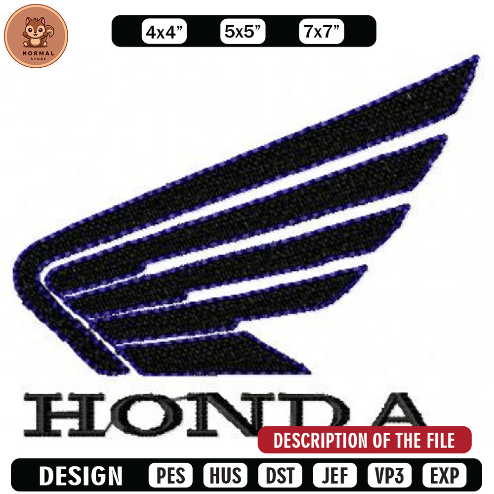 Logo honda car embroidery design, Embroidered shirt, Car Embroidery, Car design, Logo design, digital download.jpg
