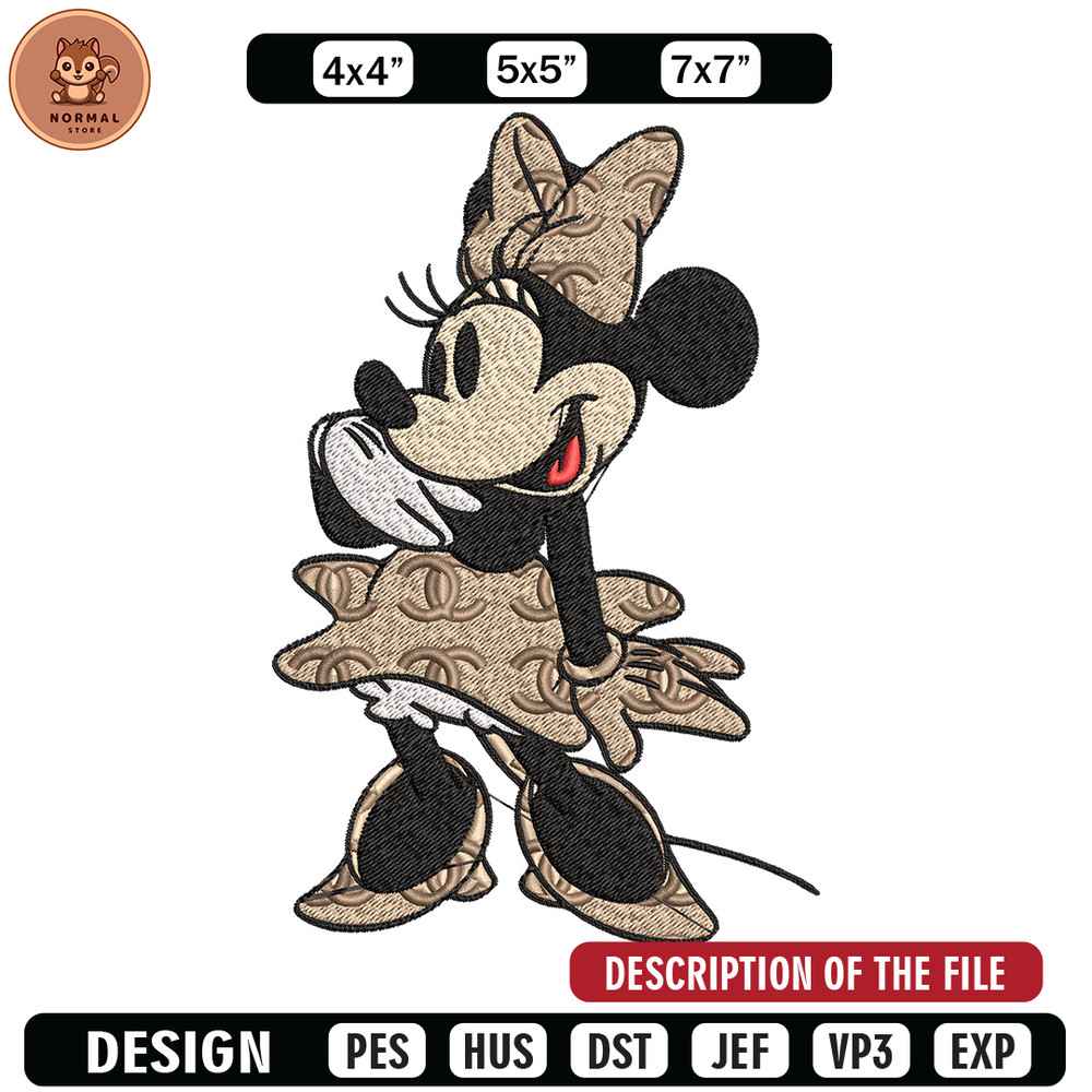 Minnie fun gucci Embroidery Design, Gucci Embroidery, Brand Embroidery, Logo shirt, Embroidery File, Digital download.jpg