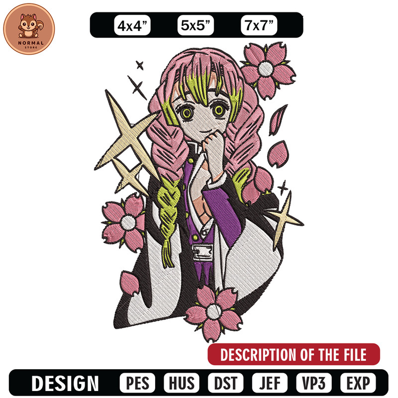 Mitsuri Embroidery Design, Demon slayer Embroidery, Embroidery File, Anime Embroidery,Anime shirt, Digital download.jpg