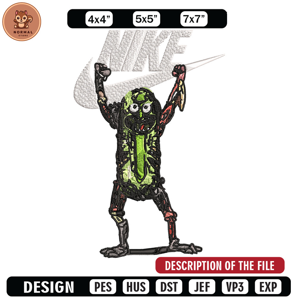 Monster Nike Embroidery design, Monster Embroidery, Nike design, Embroidery file, cartoon shirt, Instant download..jpg