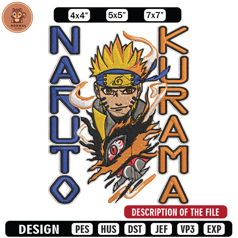 Naruto Poster Embroidery Design, Naruto Embroidery, Embroidery File, Anime Embroidery,Anime shirt, Digital download.jpg