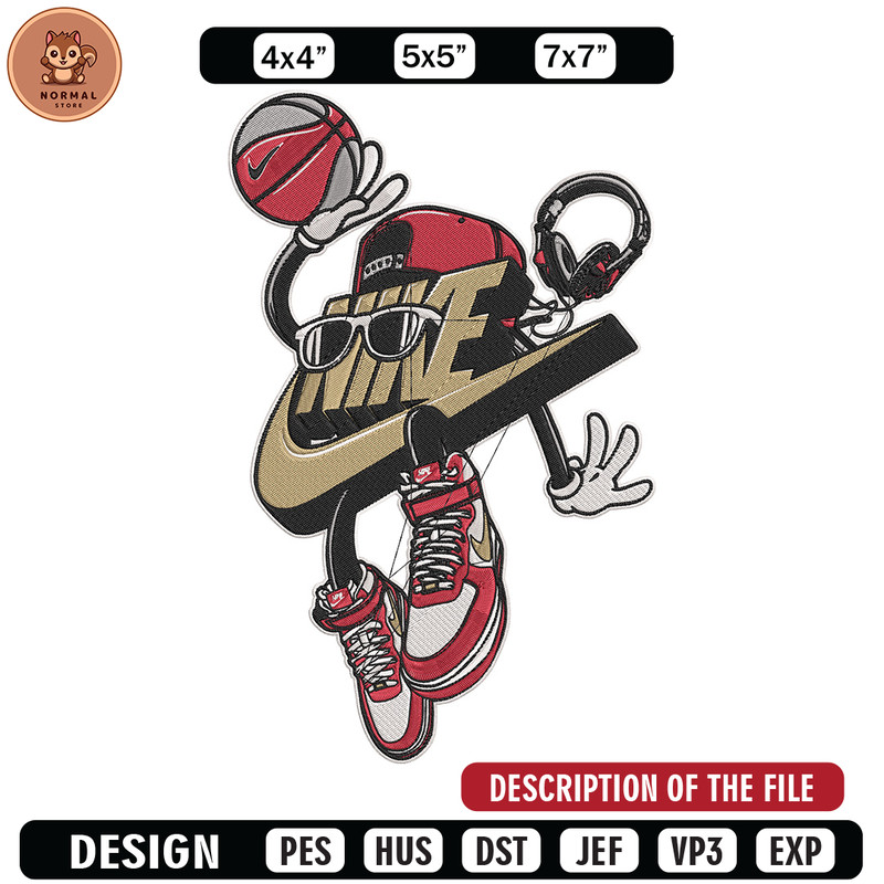 Nike Basketball Logo Embroidery Design, Nike Embroidery, Embroidery File, Anime Embroidery, Anime shirt,Digital download.jpg