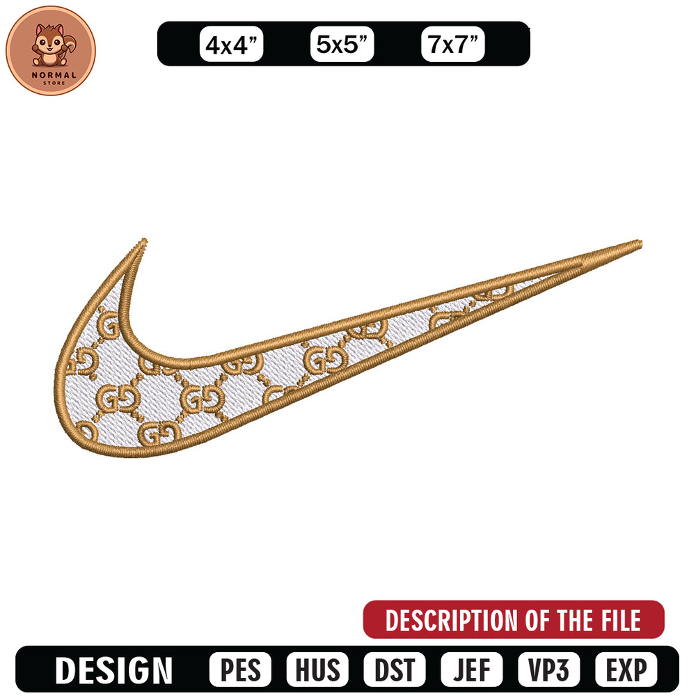 Nike brown embroidery design, Nike embroidery, Nike design, Embroidery shirt, Embroidery file, Digital download.jpg