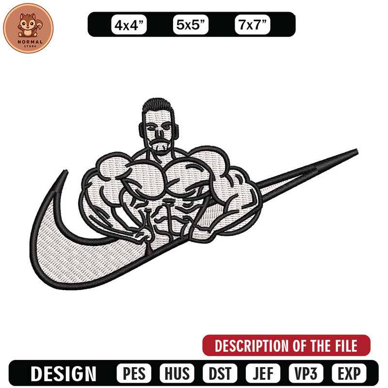 Nike chris embroidery design, Chris Bumstead embroidery, Nike design, Embroidery shirt, Embroidery file,Digital download.jpg