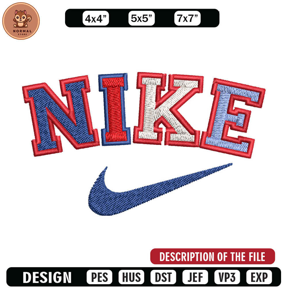 Nike color Embroidery Design, Brand Embroidery, Nike Embroidery, Embroidery File, Logo shirt, Digital download.jpg