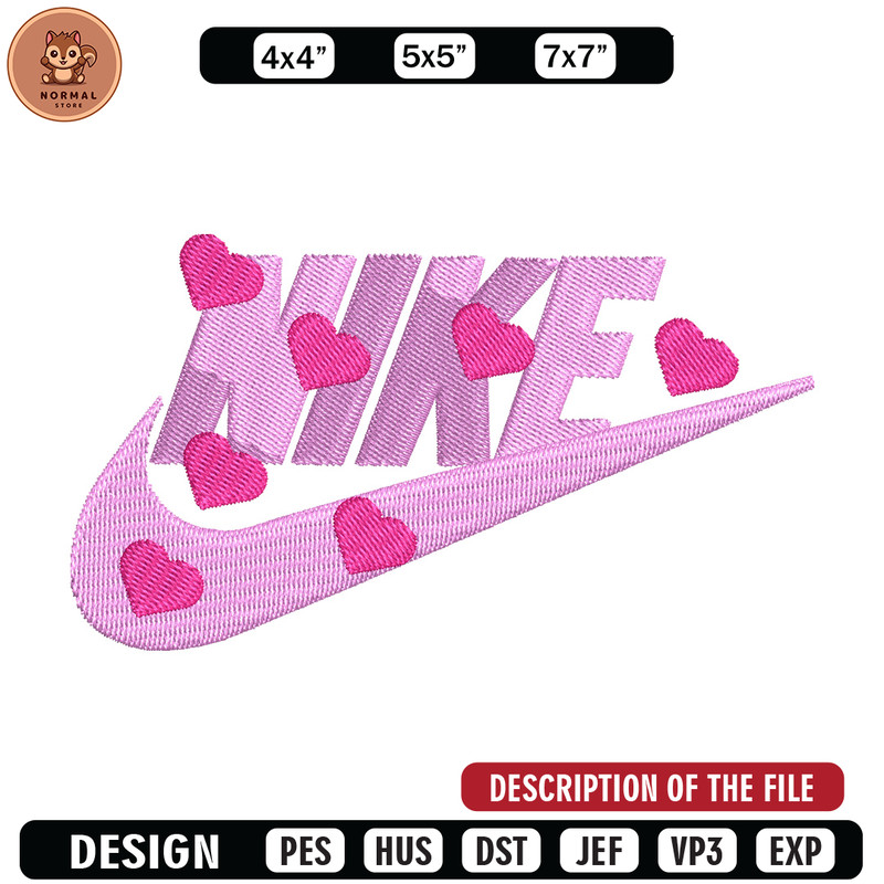 Nike heart embroidery design, Nike embroidery, Nike design, Embroidery shirt, Embroidery file, Digital download.jpg