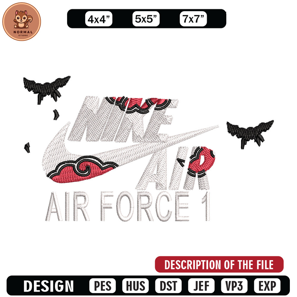 Nike itachi embroidery design, Naruto embroidery, Nike design,Embroidery file,Embroidery shirt,Digital download.jpg