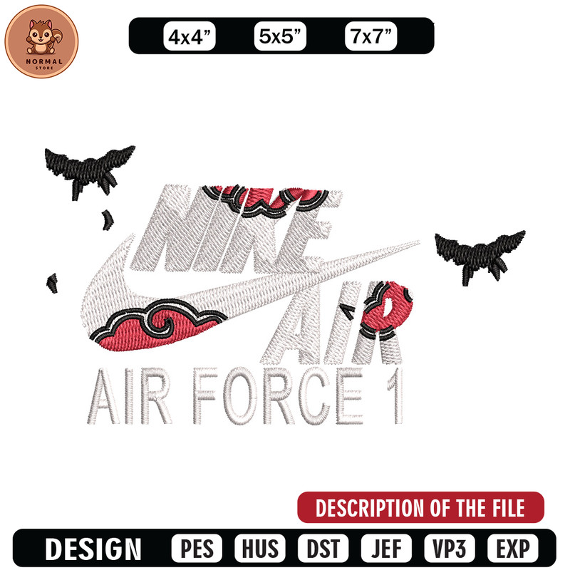 Nike itachi embroidery design, Naruto embroidery, Nike design,Embroidery file,Embroidery shirt,Digital download.jpg