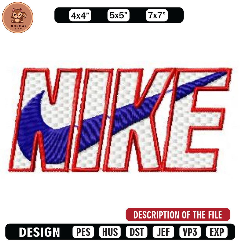 Nike logo red embroidery design, Embroidered shirt, Brand Embroidery, Brand design, Brand shirt, digital download.jpg