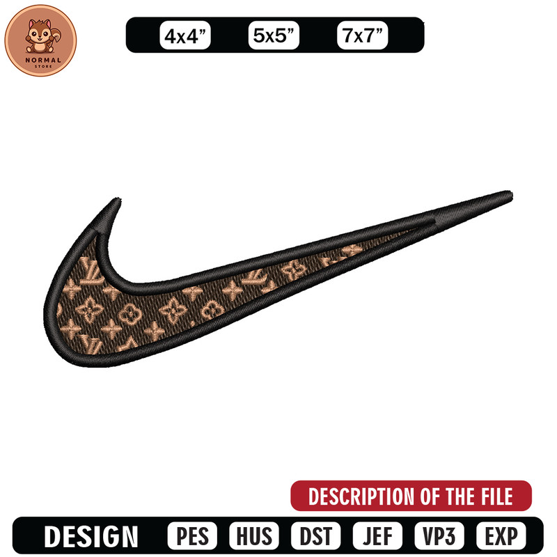 Nike lv logo embroidery design, Lv embroidery, Nike design, Embroidery shirt, Embroidery file, Digital download.jpg