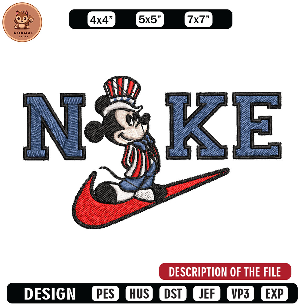 Nike mickey Embroidery Design, Brand Embroidery, Nike Embroidery, Embroidery File, Logo shirt, Digital download.jpg