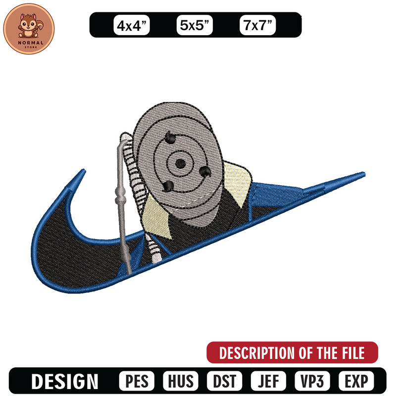 Nike Obito embroidery design, Naruto embroidery, Nike design, anime design, anime shirt, Digital download.jpg