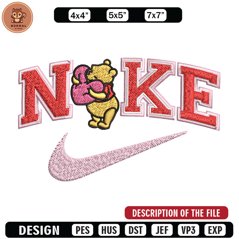 Nike pooh Embroidery Design, Pooh Embroidery, Nike Embroidery, Embroidery File, Logo shirt, Digital download.jpg