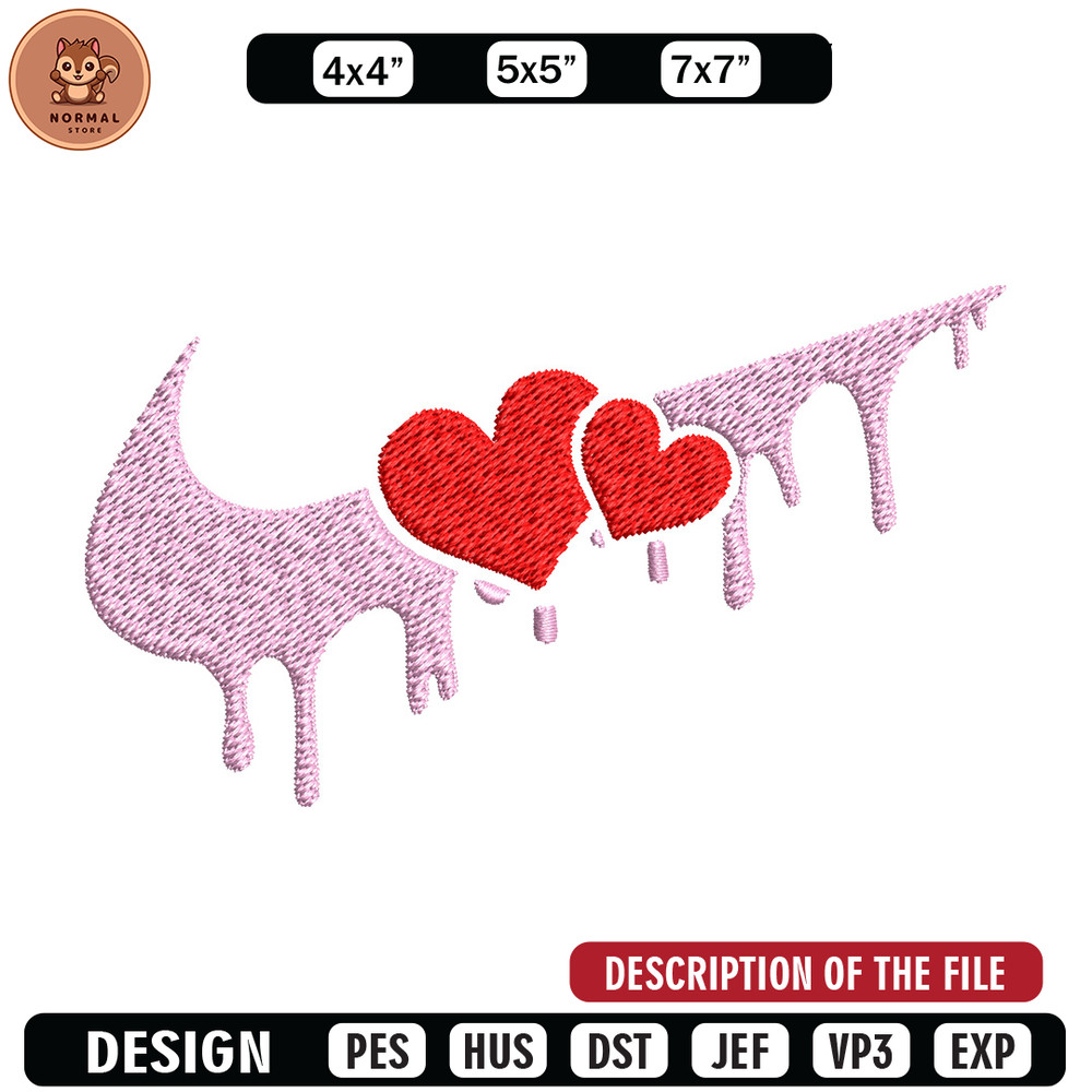 Nike red heart Embroidery Design, Nike Embroidery, Brand Embroidery, Embroidery File, Logo shirt, Digital download.jpg