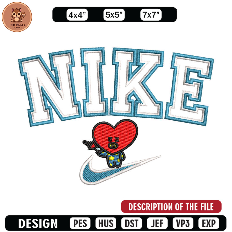 Nike red heart embroidery design, Nike embroidery, Nike design, Embroidery shirt, Embroidery file,Digital download.jpg