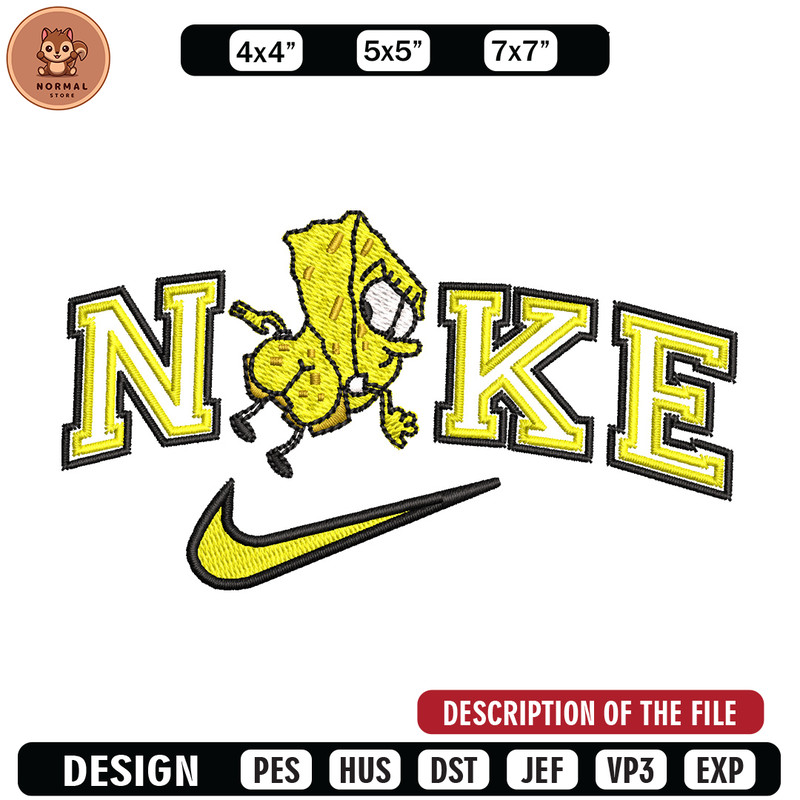 Nike spongebob embroidery design, Spongebob embroidery, Nike design, Embroidery shirt, Embroidery file, Digital download.jpg