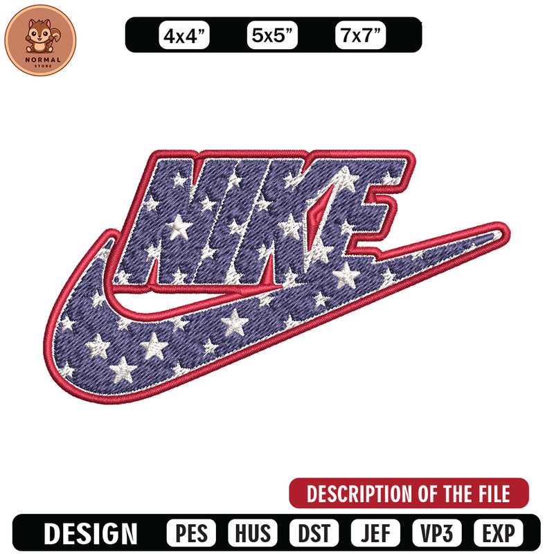 Nike Star Embroidery Design, Brand Embroidery, Nike Embroidery, Embroidery File, Logo shirt,Digital download.jpg