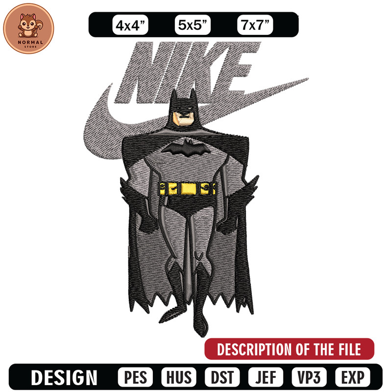 Nike Swoosh Batman Embroidery design, Batman cartoon Embroidery, Nike design, Embroidery file, Instant download..jpg