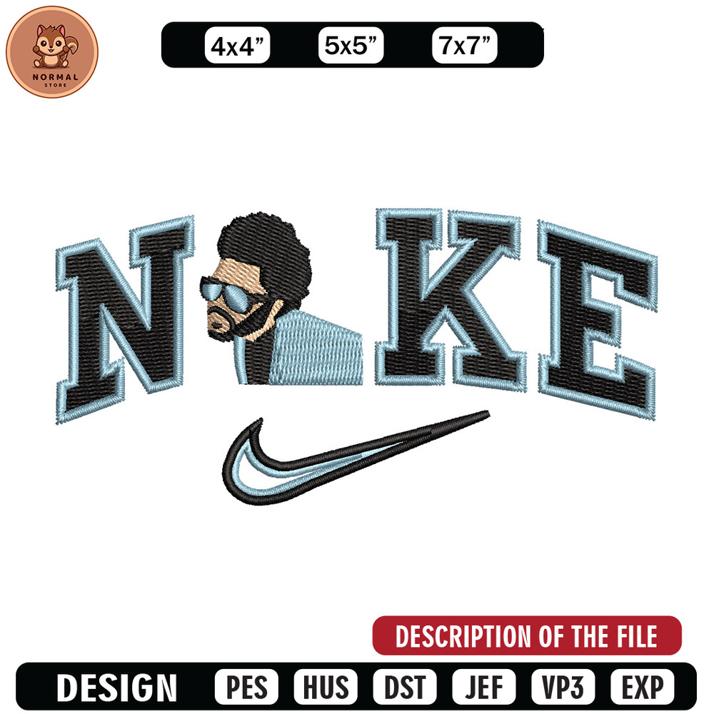 Nike weeknd embroidery design, The weeknd embroidery, Nike design, Embroidery shirt, Embroidery file, Digital download.jpg