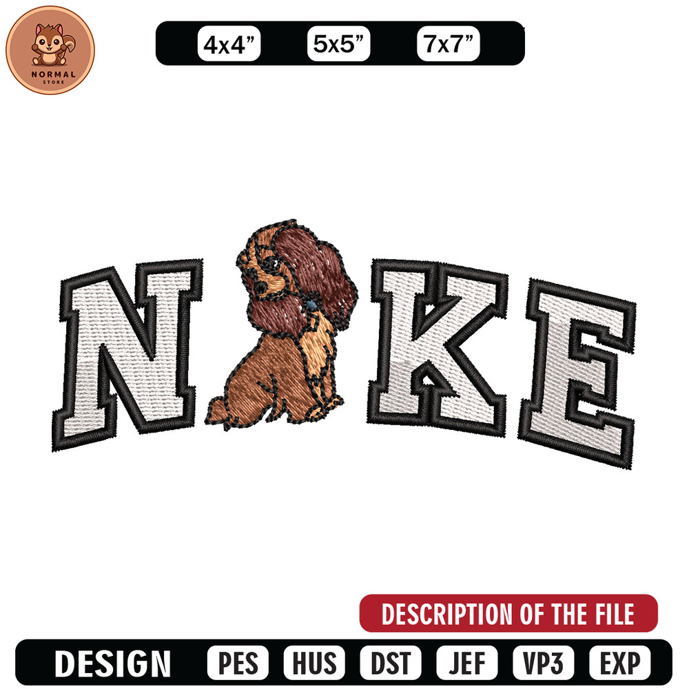 Nike x cute dog embroidery design, Dog embroidery, Nike design, Embroidery shirt, Embroidery file, Digital download.jpg