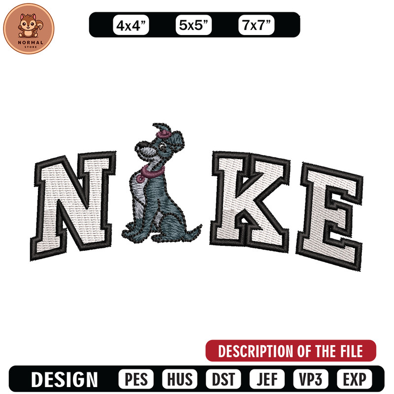 Nike x dog embroidery design, Dog embroidery, Nike design, Embroidery shirt, Embroidery file, Digital download.jpg