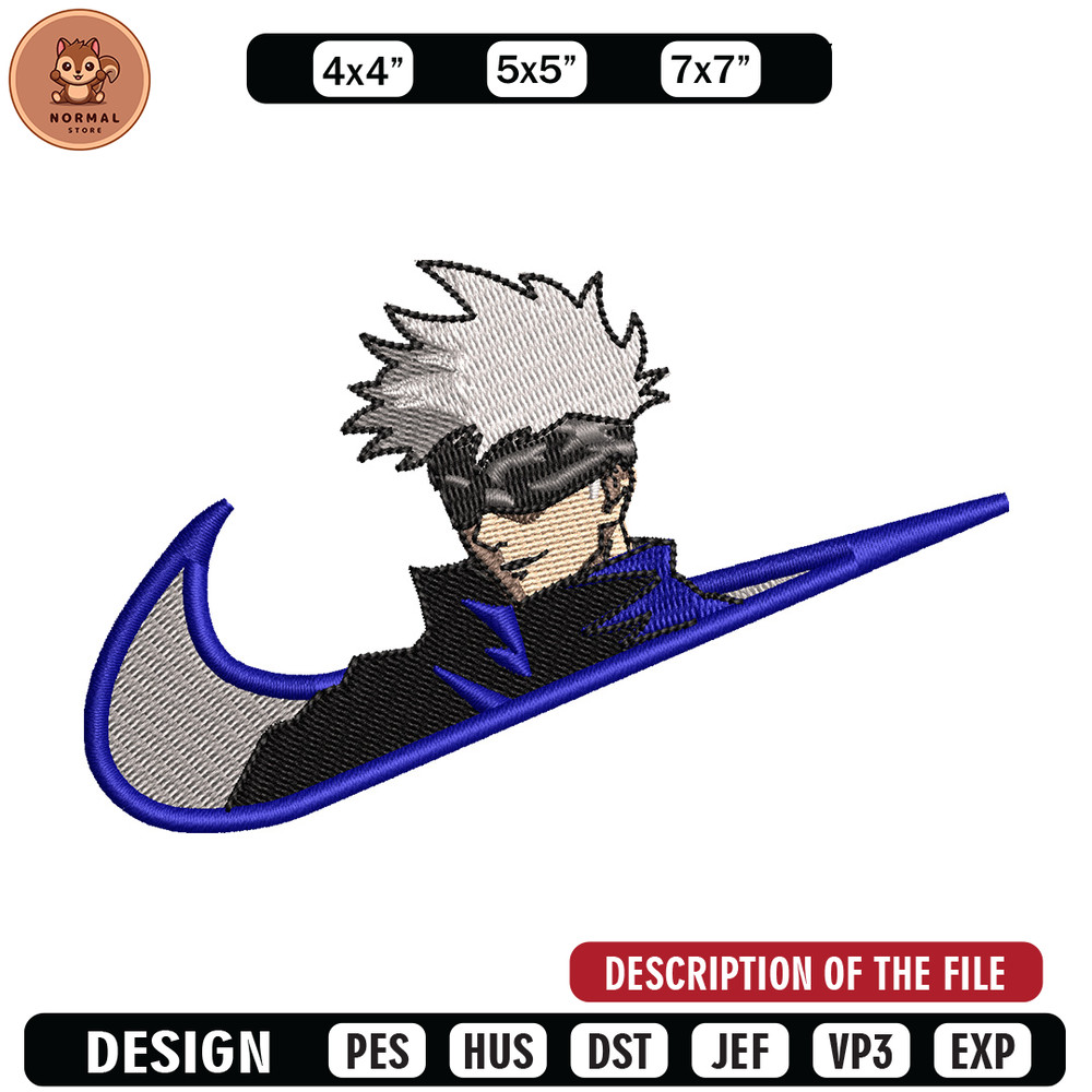 Nike x gojo embroidery design, Jujutsu embroidery, Nike design, Embroidery shirt, Embroidery file,Digital download.jpg