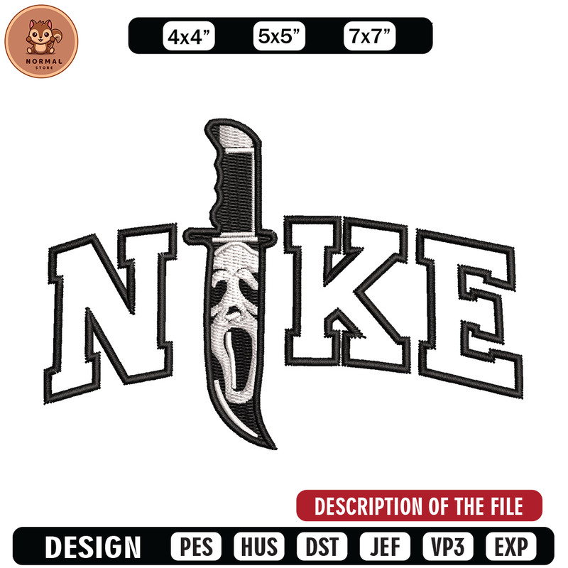 Nike x knife embroidery design, Horror embroidery, Nike design, Embroidery shirt, Embroidery file, Digital download.jpg