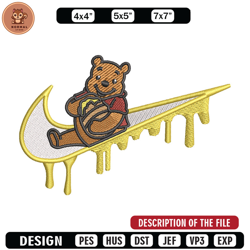 Nike x pooh embroidery design, Pooh embroidery, Nike design, Embroidery shirt, Embroidery file,Digital download.jpg
