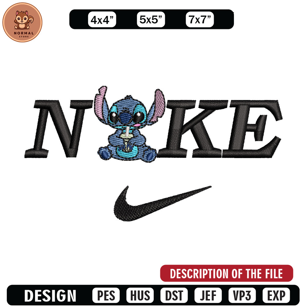 Nike x stitch embroidery design, Stitch embroidery, Nike design, Embroidery shirt, Embroidery file, Digital download.jpg