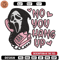No You Hang Up Scream Embroidery design, Horror Embroidery, logo design, Embroidery File, logo shirt, Digital download..jpg
